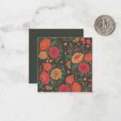 Carte De Correspondance fleur (Devant/Arrière en situation)