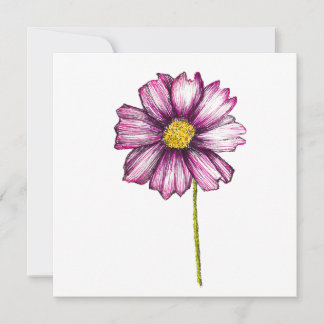 Carte De Correspondance Fleur Cosmos