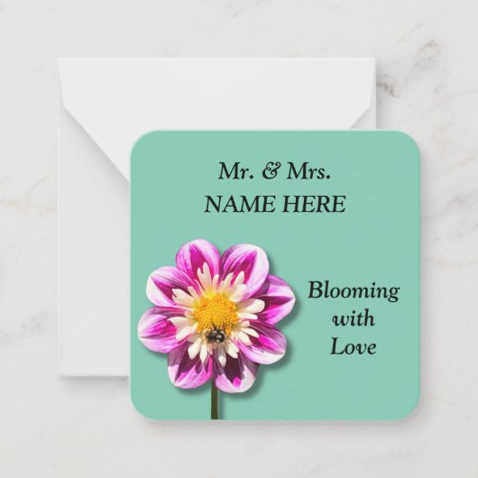 Carte De Correspondance Fleur d'amour (Devant)