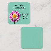 Carte De Correspondance Fleur d'amour (Devant / Derrière)