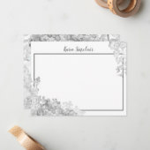 Carte De Correspondance Fleur de croissance Whimsical (Devant/Arrière en situation)