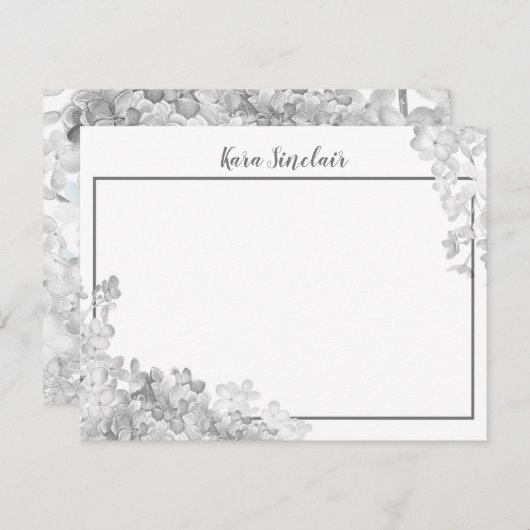 Carte De Correspondance Fleur de croissance Whimsical (Devant / Derrière)