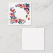 Carte De Correspondance Fleur du jardin lumineux Wath (Devant / Derrière)