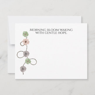 Carte De Correspondance Fleur du matin