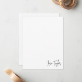 Carte De Correspondance Fleur du mois de juillet (Devant/Arrière en situation)