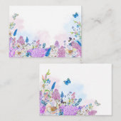 Carte De Correspondance Fleur fraîche de l'été (Devant / Derrière)