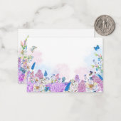 Carte De Correspondance Fleur fraîche de l'été (Devant/Arrière en situation)
