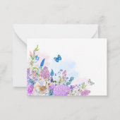 Carte De Correspondance Fleur fraîche de l'été (Dos)