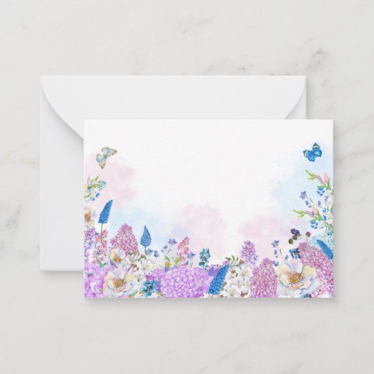 Carte De Correspondance Fleur fraîche de l'été (Devant)