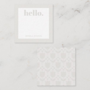 Carte De Correspondance Fleur Rétro Personnalisée