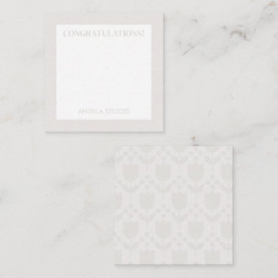 Carte De Correspondance Fleur Rétro Personnalisée