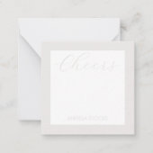 Carte De Correspondance Fleur Rétro Personnalisée (Devant)
