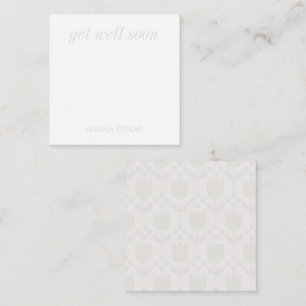 Carte De Correspondance Fleur Rétro Personnalisée