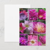 Carte De Correspondance Fleur Rose Rose Rose (Devant / Derrière)