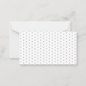 Carte De Correspondance fleur sauvage moderne aquarelle merci mariage (Dos)