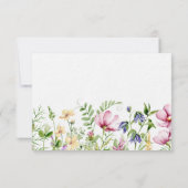 Carte De Correspondance Fleur sauvage rose (Dos)