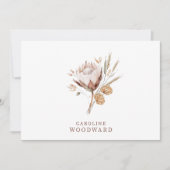 Carte De Correspondance Fleur sauvage rustique Boho (Devant)