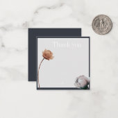 Carte De Correspondance Fleur simple et douce (Devant/Arrière en situation)