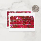 Carte De Correspondance Fleurs (Devant/Arrière en situation)