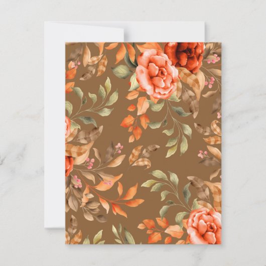 Carte De Correspondance Fleurs aquarelles 2 (Devant)