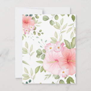 Carte De Correspondance Fleurs aquarelles 20