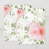 Carte De Correspondance Fleurs aquarelles 20 (Devant / Derrière)
