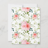 Carte De Correspondance Fleurs aquarelles 23 (Dos)