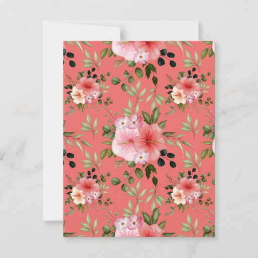 Carte De Correspondance Fleurs aquarelles 26 (Devant)