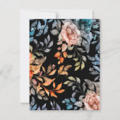 Carte De Correspondance Fleurs aquarelles 4 (Dos)