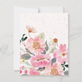 Carte De Correspondance Fleurs aquarelles 5 (Dos)