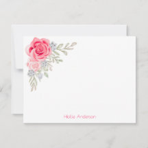 Fleurs aquarelles élégantes et chic personnalisées