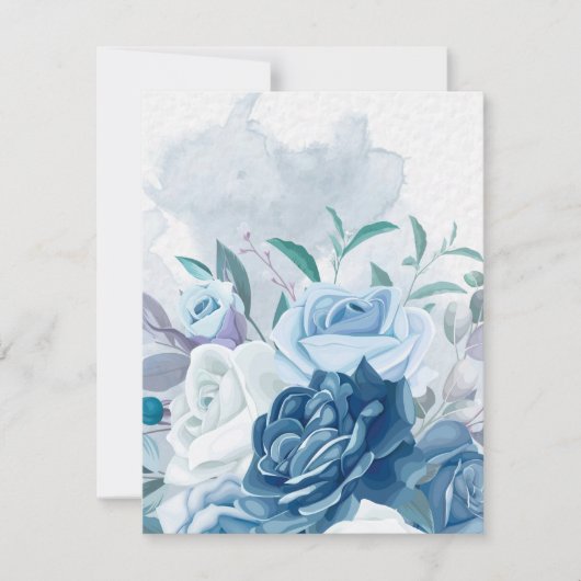 Carte De Correspondance Fleurs d'aquarelle 8 (Devant)