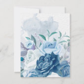 Carte De Correspondance Fleurs d'aquarelle 8 (Dos)