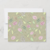 Carte De Correspondance Fleurs d'aquarelle festive 5 (Devant)