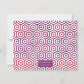 Carte De Correspondance Fleurs d'aquarelle rouge vif (Dos)