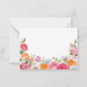 Carte De Correspondance Fleurs d'art Rose (Devant)