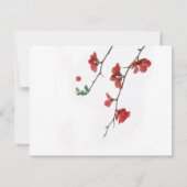 Carte De Correspondance Fleurs de fleurs de cerisier (Dos)