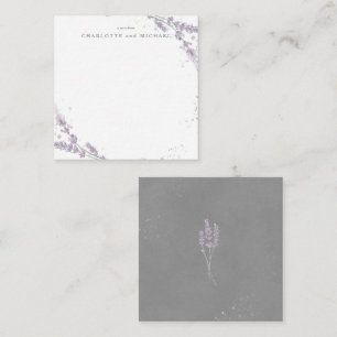 Carte De Correspondance Fleurs de lavande aquarelle