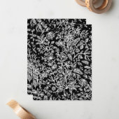 Carte De Correspondance Fleurs décoratives 21 (Devant/Arrière en situation)