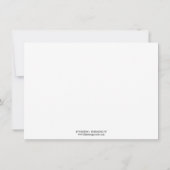 Carte De Correspondance Fleurs d'hibiscus vert tropical papeterie personna (Dos)