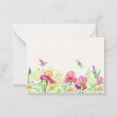 Carte De Correspondance Fleurs fleuries (Dos)