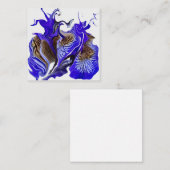 Carte De Correspondance Fleurs Iris Violets Flats Plat (Devant / Derrière)