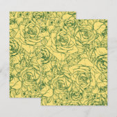 Carte De Correspondance Fleurs Motif 15 (Devant / Derrière)