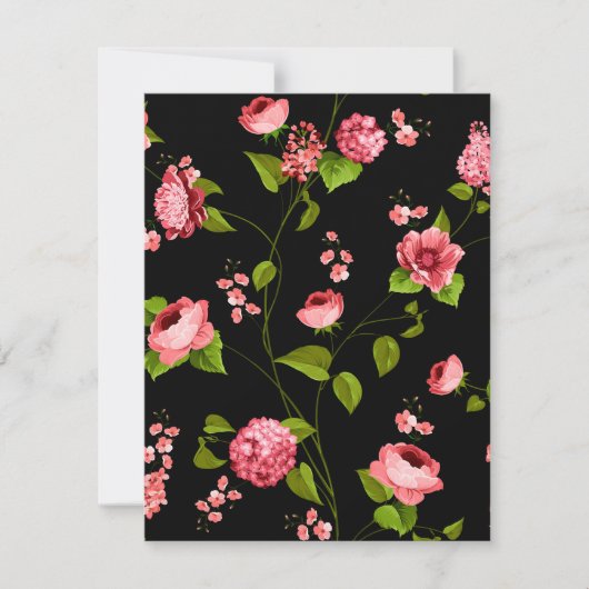 Carte De Correspondance Fleurs Motif 18 (Devant)