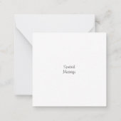 Carte De Correspondance Fleurs pointillées (Dos)