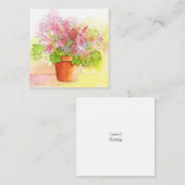 Carte De Correspondance Fleurs pointillées (Devant / Derrière)