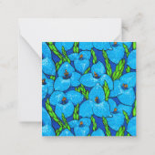 Carte De Correspondance Fleurs Puya Bleues Botanique Tropical Floral (Dos)