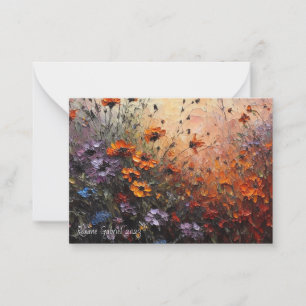 Carte De Correspondance Fleurs sauvages d'automne