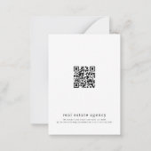 Carte De Correspondance Flocon de neige moderne Vacances d'affaires immobi (Dos)