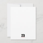 Carte De Correspondance Flocons de neige (Dos)